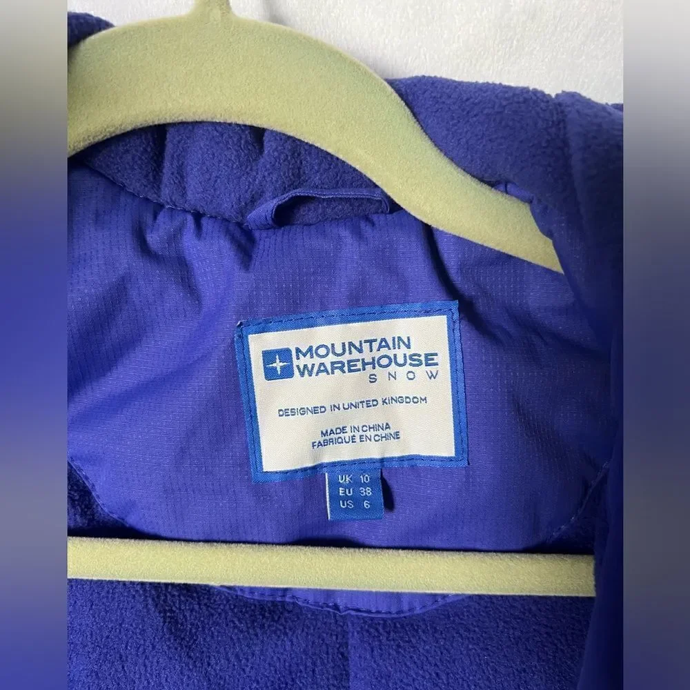 Mountain Warehouse Snow Women Jacket winter water resistant sz 6 ski snow